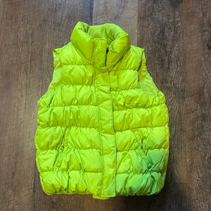 Girls Gap Kids Vest XL Green Puffer